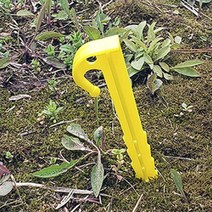 텐트고정핀 핑거팩 말뚝 플라스틱 텐트팩 노란색 1개입