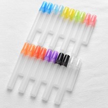네일오일펜공병 100 개몫 다채로운 지상 유리 향수 스프레이 병 여행 별도 Ottling 청정기 작은 Svample 샘플 바이알, 5ml+baby blue