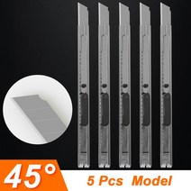 수공구 세트 유틸리티 나이프 산업용 헤비 듀티 커터 블레이드 스토리지 0.6mm 두께 스테인레스 스틸 녹, 04 Mini Size 5pcs