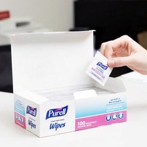 퓨렐 휴대용 100매 손소독제 세니타이저 티슈타입 purell, 1개