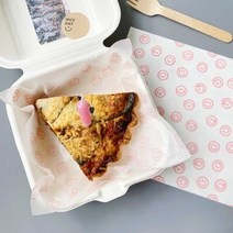 [소행섬] 펄프 도시락 전용 스마일 핑크 유산지, 옵션선택, 250매