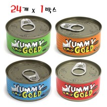 야미야미 골드캔 80g 24개입 고양이간식, 혼합(각 6개씩)