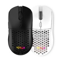 제닉스크리에이티브 TITAN GV AIR 타공 무선 게이밍 마우스, 블랙