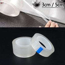 틈새부착 이음새테이프 욕실용 투명보수용테이프 티안나는방수테이프, 3cm