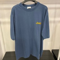 지프 남녀공용 오버핏 로고 반팔티셔츠 JM2TSU093-NA