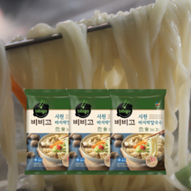 Bibig 비비고 시원한 바지락칼국수 642g 3봉지 대용량, 3개
