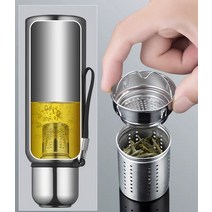 스텐 보온병 대형 물병 대용량 등산 텀블러 1리터 1L, 316 올스틸 1000ML+컵뚜껑+필터