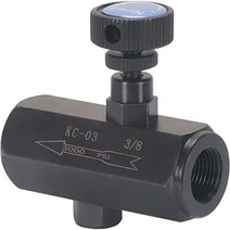 유량 제어 밸브 0.9cm(3/8인치) 스로틀 체크 NPT 3000PSI 스틸 유압 (3/8인치) 고효율 1287642