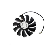 그래픽카드 냉각 팬 MSI 지포스 GTX 1050Ti 쿨러 선풍기 그래픽 카드 85mm HA9010H12FZ DC 12V 0.57A 2 핀, 한개옵션0