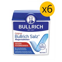 Bullrich Salz 독일직구 불리히 잘츠 솔트 소금 탄산수소나트륨 정제 180정 6팩, 1개, 기본
