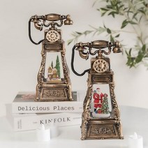 전화기 워터볼 스노우글로브 빈티지인테리어 스노우볼오르골 스노우피크녹턴 LED 크리스마스장식 오르골 크, 산타