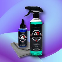AD 오토브라이트다이렉트 크리스탈 유리 세정제 500ml 글래스 클리너 크리너 세제 타월, 옵션02 AD 크리스탈 500ml 발수 세트