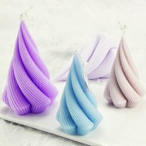 기하학 트리 몰드 (소 대) 캔들 양초 석고방향제 비누 재료, 대