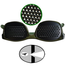 핀홀안경 무도수 근시 난시 노안 눈관리 눈운동 시력교정 눈근력운동 남녀공용패션선글라스, 학생/여성전용_핀홀안경