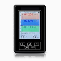 EMF측정기 XR2 Pro 충전식 전자기 방사선 검출기 EMF 미터 검정색 환경 테스트 장비 업그레이드 버전, 01 No battery black