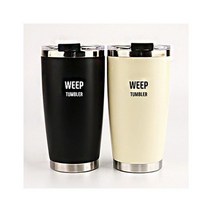 판촉물/100개/위프 이중스텐 텀블러 500ml/텀블러 보온보냉/로고인쇄 기념품제작답례품제조 행사홍보용품, 기본100개구매시, 인쇄없음