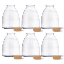미르코리아 코르크 유리병 CR600R, 600ml, 18개