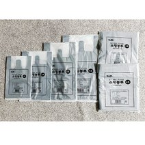검정 손잡이 비닐봉투 1호 ~ 6호 다양한 사이즈, 6호 70매, 1개