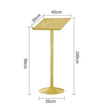 스탠드 광고판 웨이팅 보드판 실내 간판 배너 A간판 아크릴 현판 안내 사이니지, 골드 30cm x 45cm