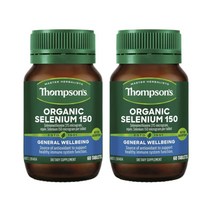 (1+1) Thompsons 톰슨스 Selenium 오가닉 셀레늄 150mg 셀레노메티오닌 60정 2팩