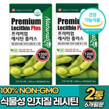 식약처 인증 식물성 인지질 대두 레시틴 1440mg 온가족 중장년층 시니어 부모님 필수 콜레스테롤 영양제, 2통(6개월분)