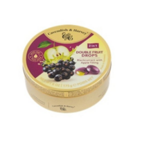 캐빈디쉬앤하비 더블프룻 블랙커런트맛 캔디 사과맛 필링, 175g, 2개