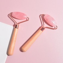 나무 얼굴 근육 잔주름 이완 마사지 롤러 림프선 림프, 홍옥(괄사 10057), 1개