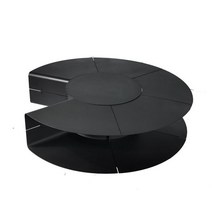 캠핑 화로 불멍 화로대 우드 숯불 바베큐 스토브 화롯대, 1. 직경 1500mm + 블랙