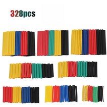 164pcs 328pcs 세트 8 크기 열 수축 튜브 수축 모듬 폴리올레핀 절연 슬리빙 열 수축 튜브 와이어 케이블, 협력사, 328개
