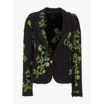 (정식매장판) GIAMBATTISTA VALLI 22SS NEW 지암바티스타발리 여성 자수 부클레 트위드 자켓 (22SSRVCA6014-29EMB M094) 블랙