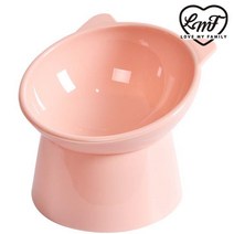 로마팸 강아지밥그릇 파스텔 강아지 고양이 애견 밥그릇 물그릇 식기, 핑크, 1개