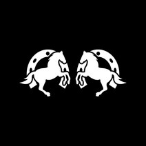 028 포인트 승마 튜닝스티커 (M사이즈) 2개1세트, 화이트, 2개