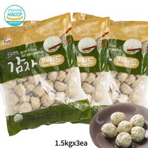 국물요리에 안성에 안성맞춤 촉촉한 찰진 감자찐만두 1.5kg 3개, 감자찐만두 1500
