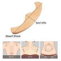 림프마사지기 괄사 경락 순환 안마용품 수동 나무 마사지 스틱 셀룰라이트 방지 림프 배수 바디 근육 다리 등 위장 허리 허벅지 조각, [05] Style E