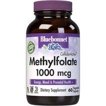 블루보넷 셀룰러액티브 메틸폴레이트 1000 mcg 베지터블 캡슐, 60개입, 1개