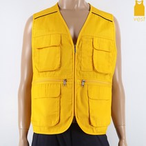 ITR-v3c 가을봄조끼 옐로우 멀티포켓조끼 초경량조끼, 코코마켓 본상품선택, 코코마켓 본상품선택