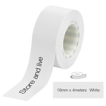 스티커인쇄기 라벨제작 폼텍라벨지 스티커라벨기MAKEID 접착 라벨 용지 열 인쇄 스티커 테이프 방수 Tear-R, 03 White