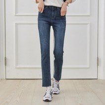 브이와이 VY 여자 컷팅진 H라인 빈티지 슬림 편한 청바지