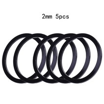 바텀브라켓 자전거 부품 알루미늄 합금 카세트 플라이휠 허브 스페이서 하단 브래킷 가스켓 바디 와셔 두께, 2mm 블랙