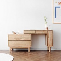 베이직가구 [하모니] C형 인출식화장대, 단품