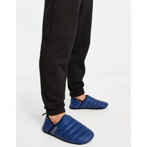 아치형 폭신한 푹신한 Napapijri Herl 블루 패딩 슬리퍼
