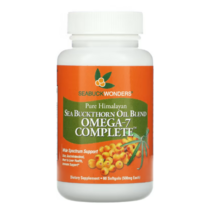 씨벅원더스 오메가7 씨벅톤 오일 블렌드 500mg 60캡슐, 1개, 60개