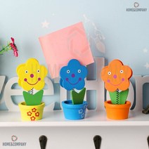 메모홀더 진열 원목 스마일 메모지집게 6p세트 가구점 악세서리가게 진열대