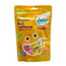 바이오모멘트 유기농 볼 롤리팝 믹스, 100g, 4개