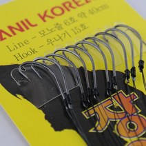 장어 낚시 바늘 10개입 채비 우나기 바늘 14호 ~ 17호, 장어전용바늘 17호(10개입)
