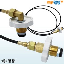 영광 LPG 가스 토치 동 구리 동관 동합금 용접토치 프로판 가스통 연결용 호스 (2M), ①일자형