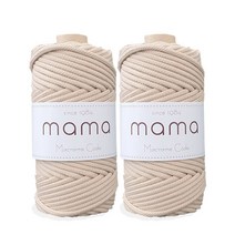 마타타 마크라메 재료 프리미엄 컬러 스트링 우동끈 콘사 2p세트(50야드), 250g/50yd/45m (2p세트), 1.베이비 옐로우(스트링콘사)