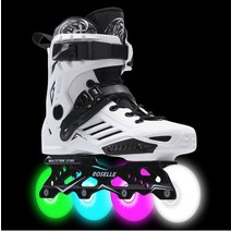 [SW] 롤러 스케이트 성인 롤러 스케이트 인라인 스케이트 초급 남성 및 여성 롤러 스케이트 신발 전체 세트, 38, 색깔4