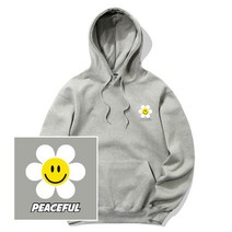 트립션 SMALL DAISY PEACEFUL 후드티 그레이 HOODIE GRAY