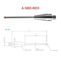 CMM 터치 프로브 스타일러스 3mm 직경 루빈 볼 세라믹 스템 M4 A-5003-3680/ 0051 툴 기계 및 비교기, 한개옵션1, 03 A-5003-0033